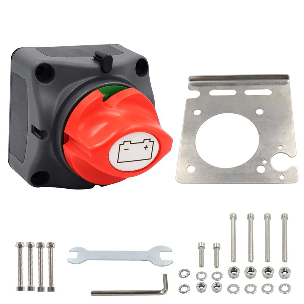 Boat Battery Selector Isolator 12V-48V 275A Battery Disconnect Rotary Switch Circuit Cutter Rotary Cut On Off Switch