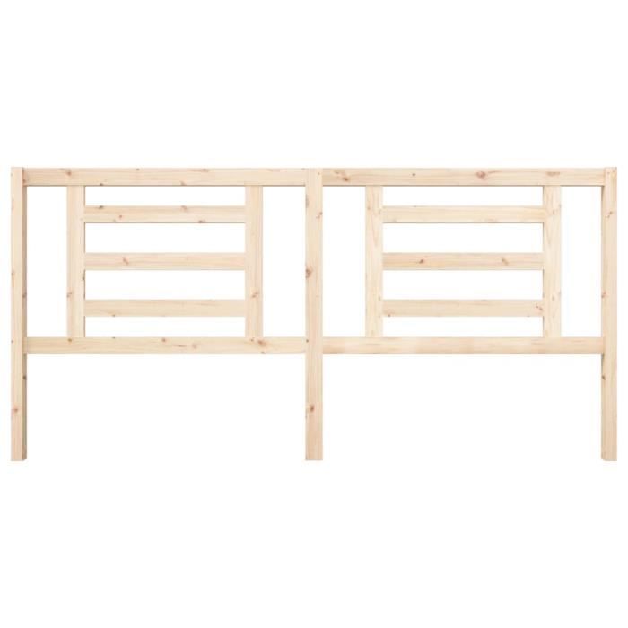 VidaXL Headboard 206x4x100 Cm Solid Pine Wood 818840
