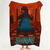 Movie T The S Shining  Flannel  Blanket Suitable for Sofa Living Room Bedroom