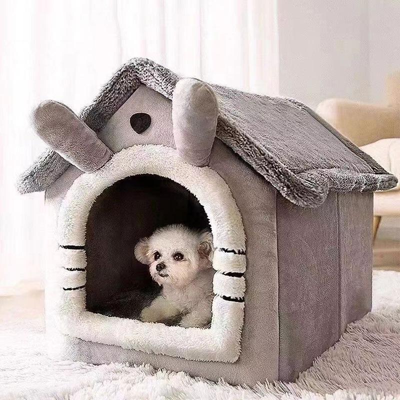 

Winter Warm Pet House: Removable & Washable Bed for Cats, Small Dogs, and Rabbits – Year-Round Comfort. S (5-cat) 3-dog