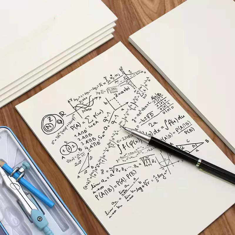 WTEMPO Blank Draft Paper for Drawing Noting Mathematical Calculations Office Sketching Easy To Tear Off Back-to-school Season Necessities for Students
