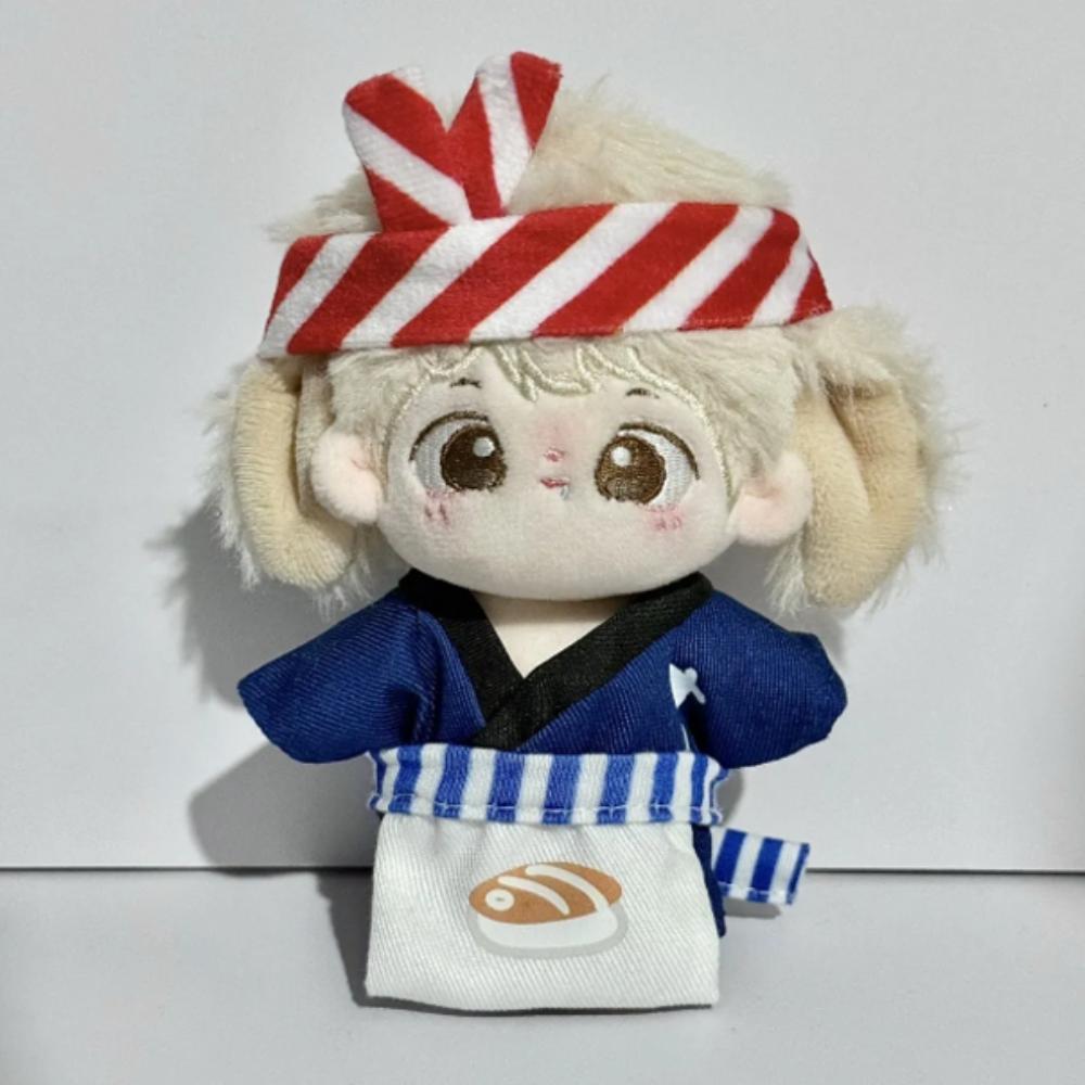 Sushi Chef 10cm Cotton Doll Clothes Japanese Style Doll Clothes Set 10cm Cotton Doll