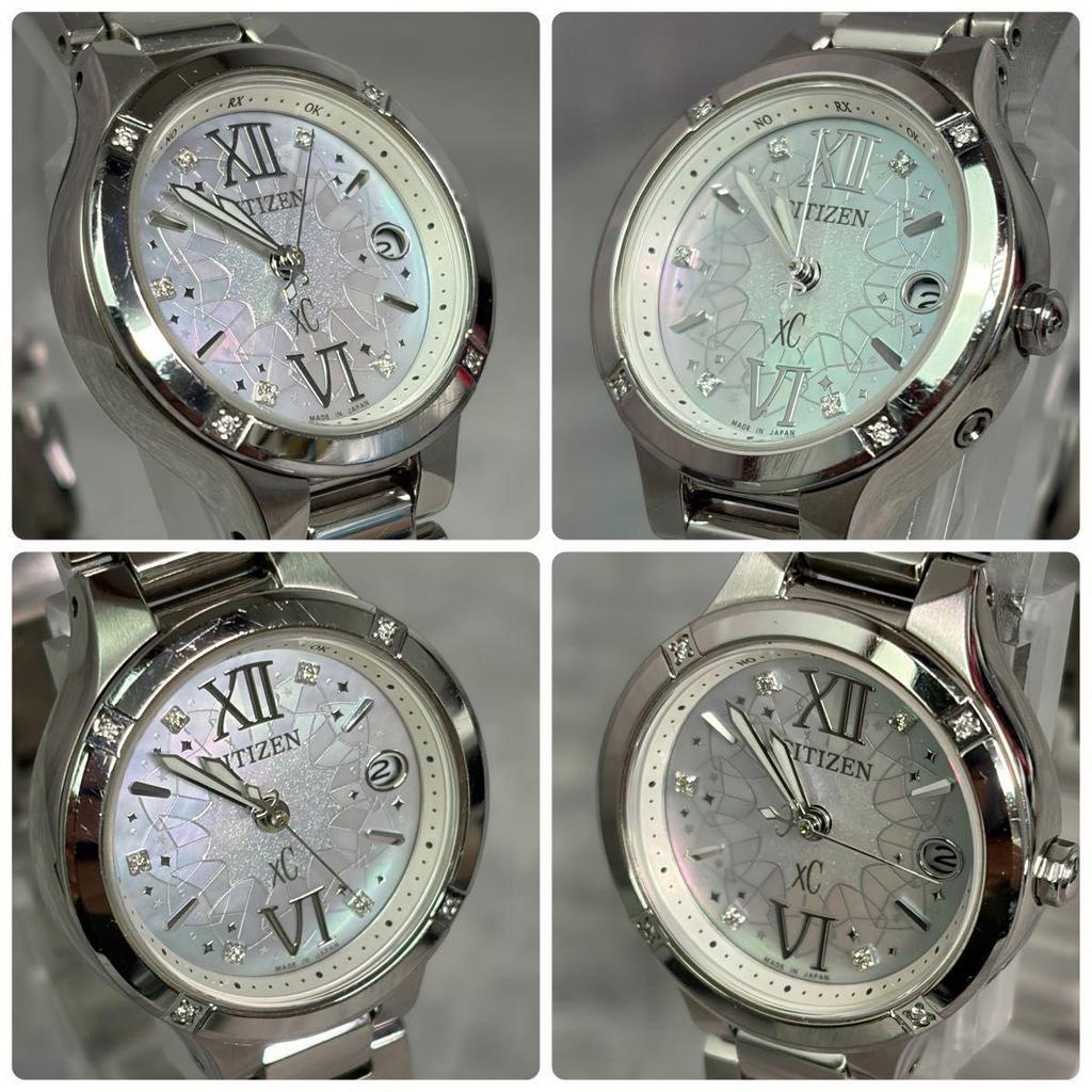 Used CITIZEN Citizen xC Cross Sea ES8090-56W Radio Solar Titania Line Limited Ladies Watch Titanium