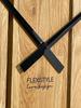 Large Wooden Wall Clock Solid Oak 80cm