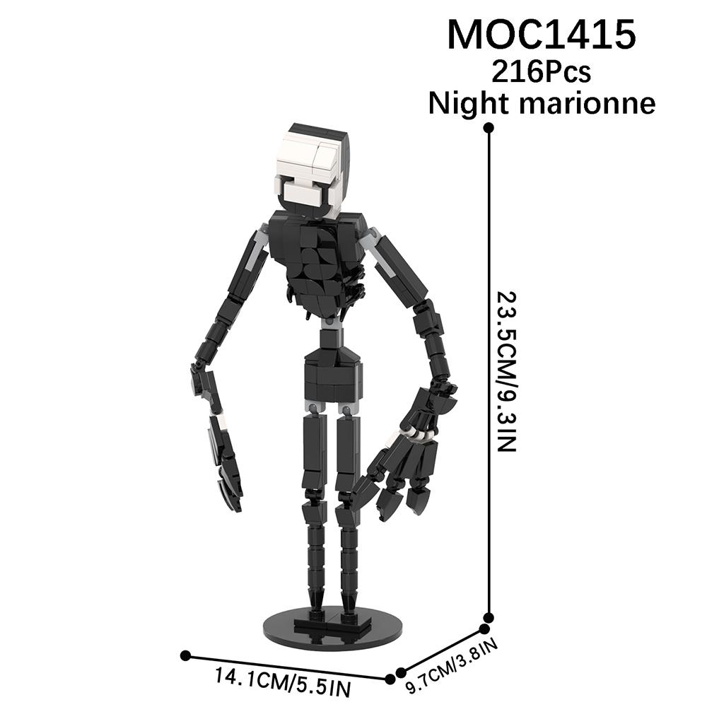 

MOOXI Набор для хоррор-игры MOC Кирпичики Киносцены Фигурки медведей Строительные блоки Детские образовательные игрушки для детей Подарок на день рождения