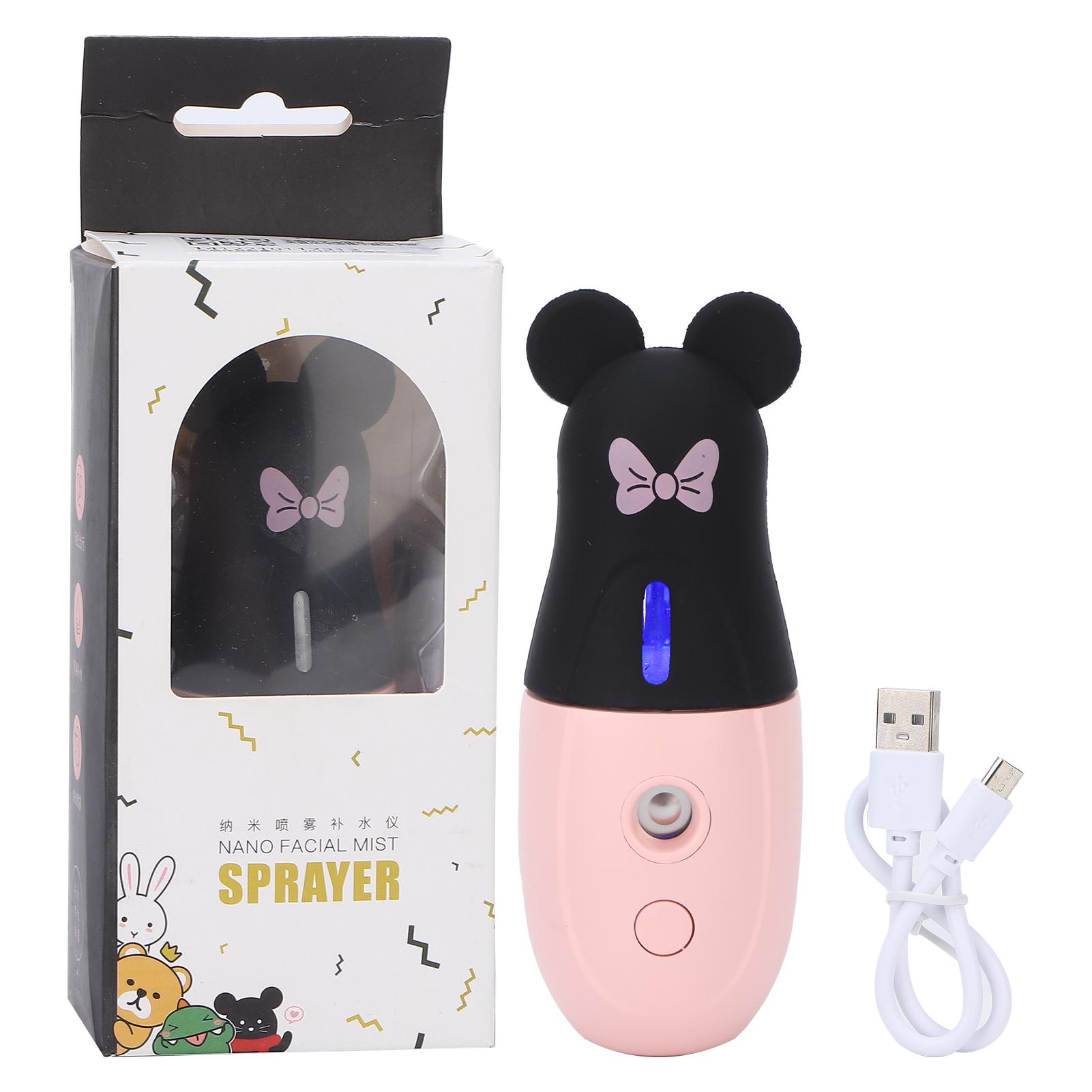 

2 Вт Cool Facial Mister Портативный увлажняющий увлажнитель для кожи лица спрей-парогенератор Pink