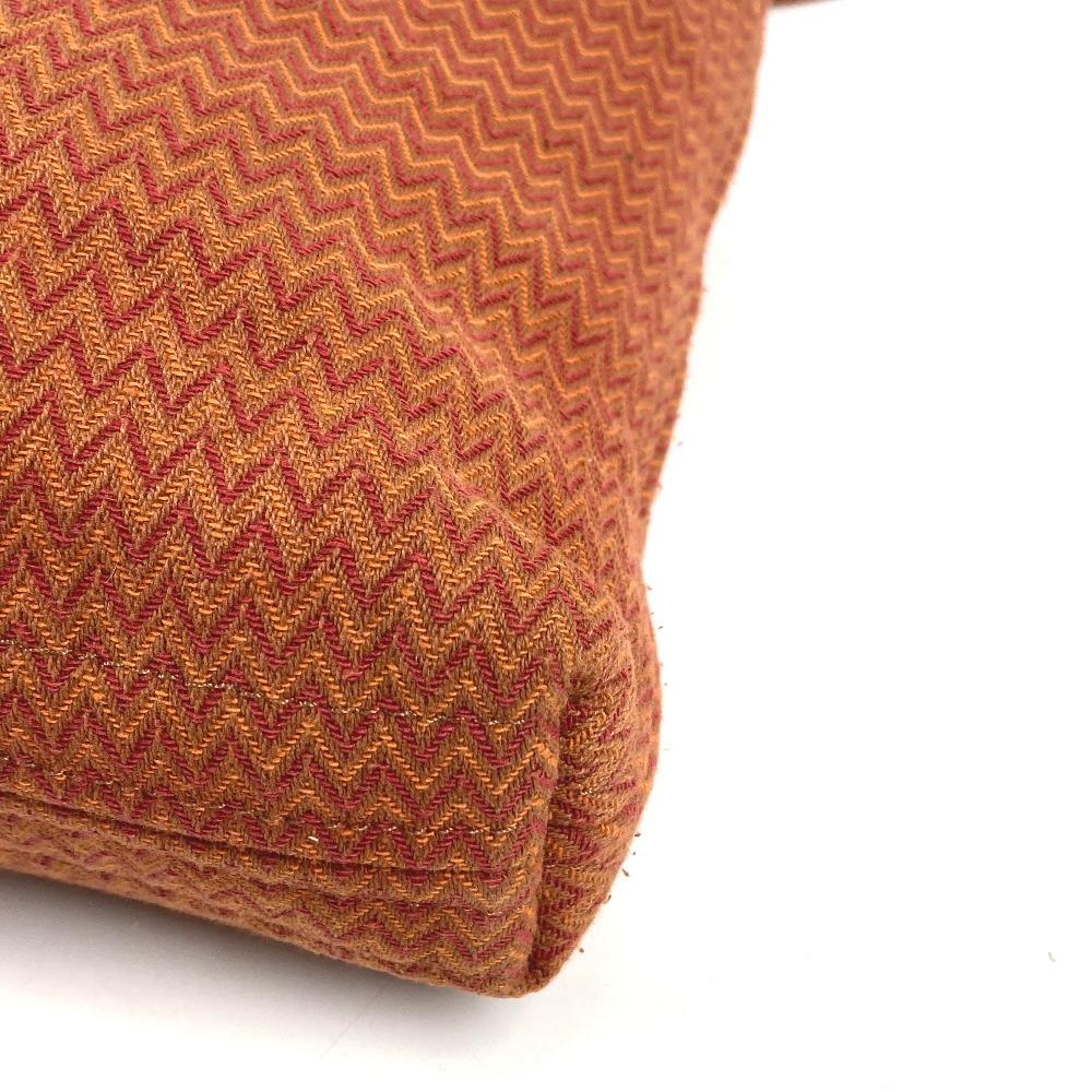 HERMES Sac de Pansage Crossbody bag Shoulder Bag Canvas Orange