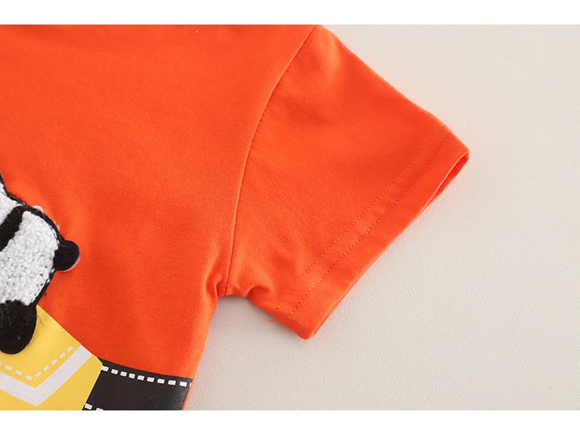 Summer Cartoon Short-Sleeve Two-Piece Set for Boys