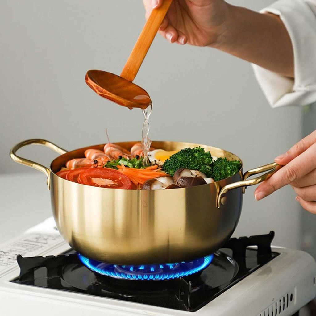 Instant Noodle Pot, Korean Versatile Quick Heating with Handle Korea Ramen Pot for