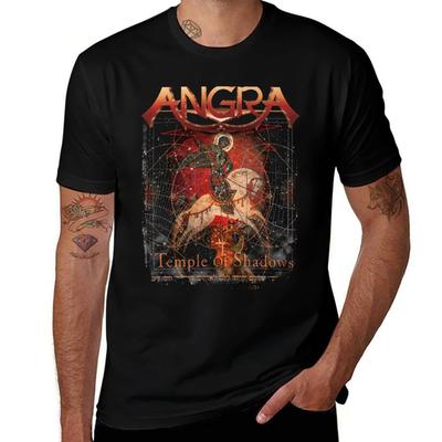 T-shirt Angra Temple Of Shadows Base Liscio Manica Corta Girocollo