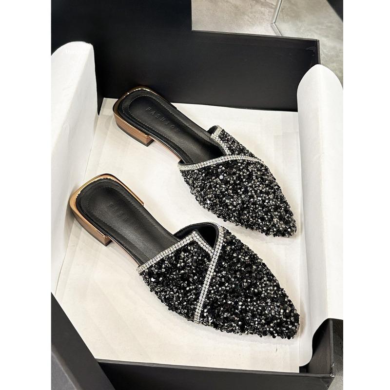 New Pointed-toe High-heeled Flip-flops, Thin-heeled Pointed-toe Women's Shoes