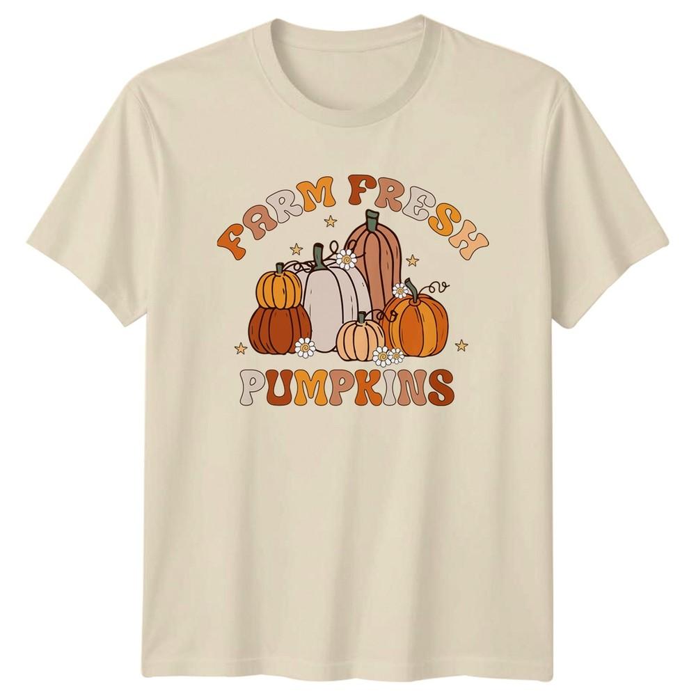 Farm Fresh Pumpkins Unisexs TShirt Pumpkin Thanksgiving Gift For Her