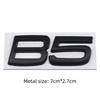 3D Metal AWD T5 T6 B5 B6 Letter Badge Sticker Rear Trunk Emblem  Decal High-Quality Automotive Exterior Accessories