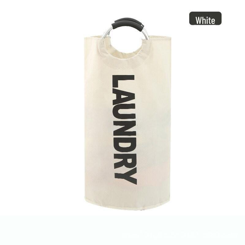 Foldable Large Oxford Cloth Laundry Basket - Washable, Portable, with Aluminum Handles