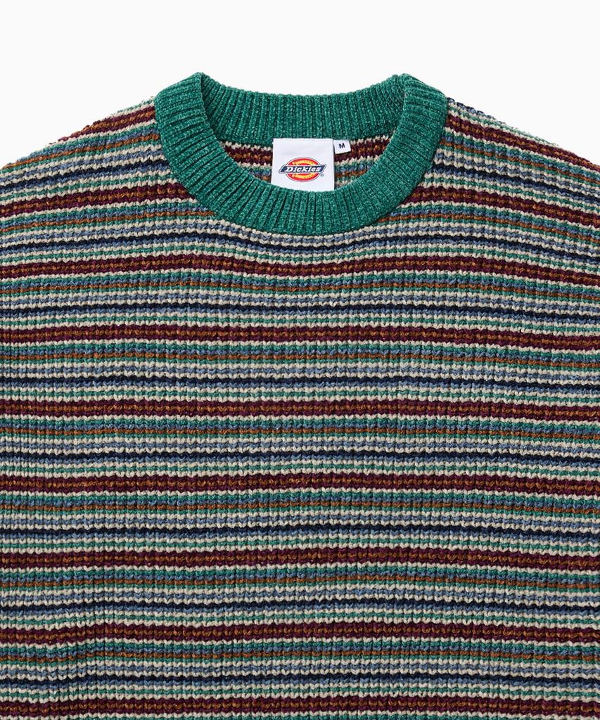 DICKIES Velour Stripe Knit Green