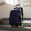 Large Capacity Rolling School Backpack Lightweight Kids Trolley for Students, Travel Black