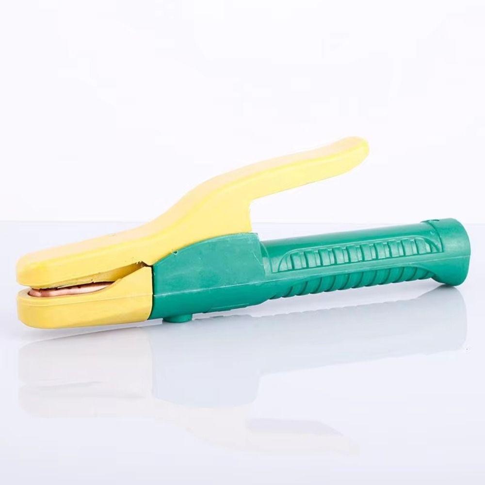 Heat Resistant Welding Tongs Insulated Handle Heavy Duty Welding Electrode Holder Labor-Saving Design Ergonomic