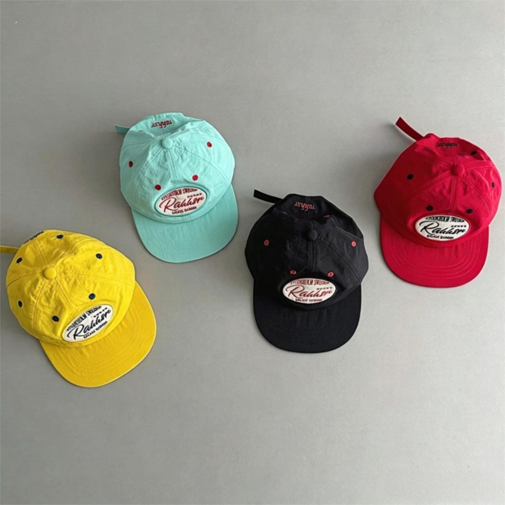 Sun Protection Lightweight Duckbill Cap Embroidered Letters Candy Color Peaked Caps Daily