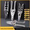 New Electrician's Multifunctional Wire Stripper and Cutter with Looping and Separating Pliers