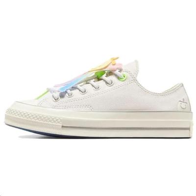 1970s Comfortable Low-Top Canvas Shoes Unisex Sneakers White A10950C