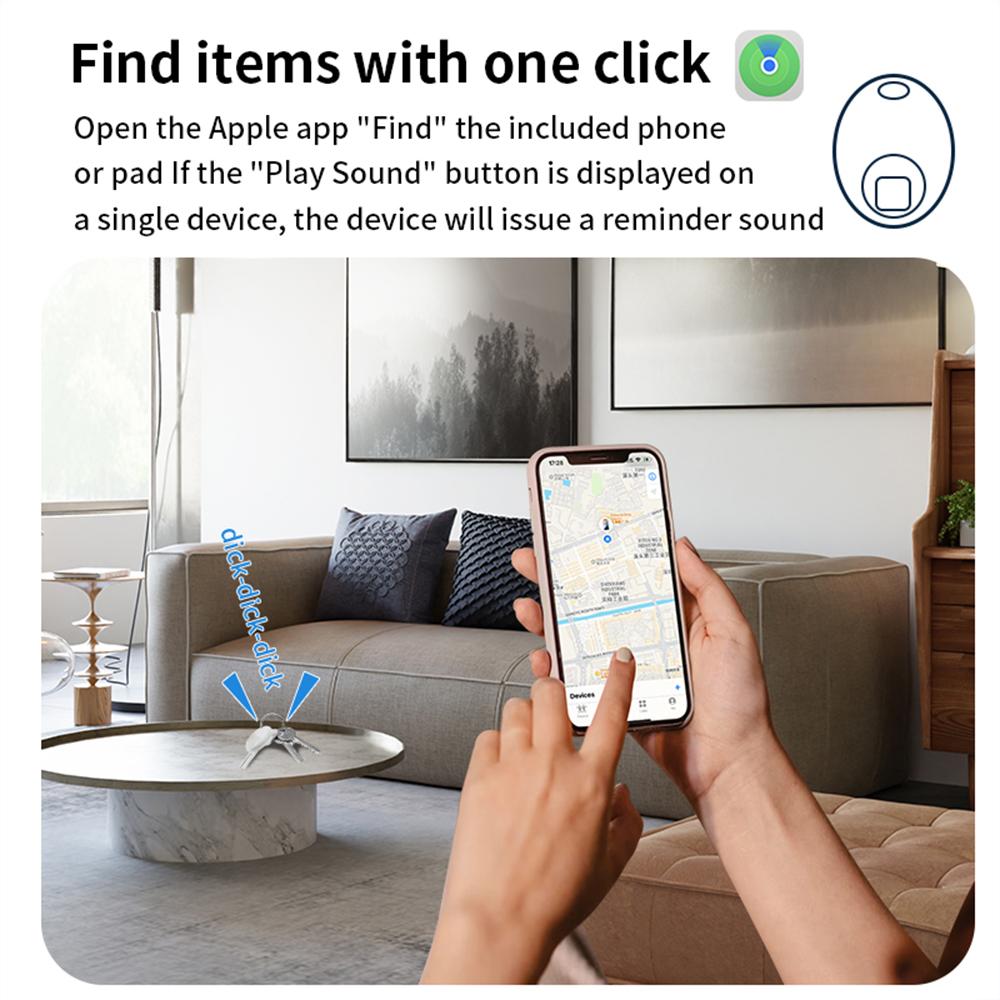 Mini GPS Verlustpräventionsgerät Kompatibel für IOS Apple Find My App Anti-Verlust-Erinnerung Schlüssel Kind Haustier Gepäck Rucksack Finder