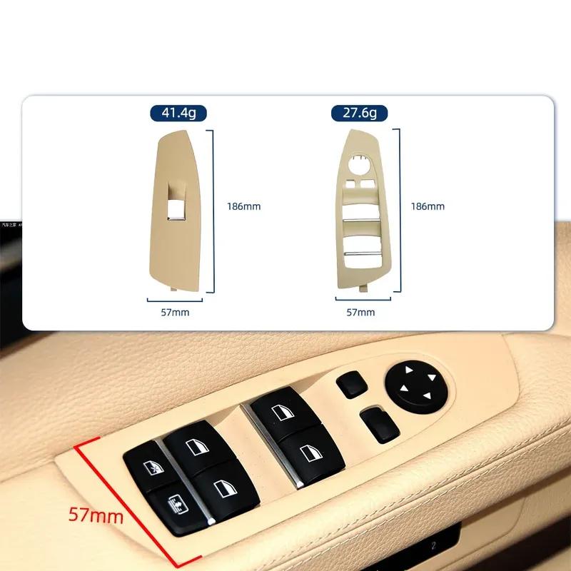 61319241915 LHD Left Hand Drive Car Interior Window Lift Switch Panel Door Handle Trim For BMW 7 Series F02 Auto Accessories