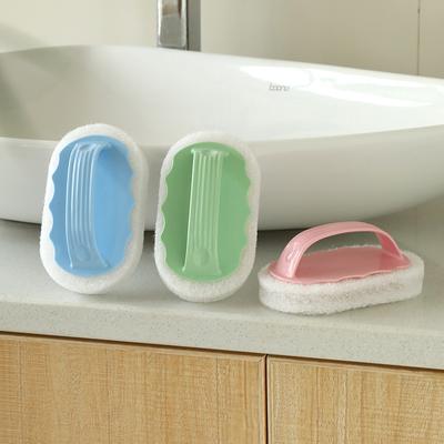 Household Tile Cleaning Brush Nordic Kitchen With Handle Sponge Wipe Multifunctional Plain Bathtub Stove Baijie Brush