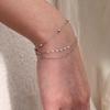 New 925 Sterling Silver Multi-layer Bracelet Simple Style Charming Woman Bracelet Birthday Party Gift Exquisite Jewelry