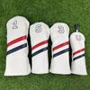 Digital Label Golf Club Protector Double Line Wood Headcover Durable Golf Head Cover  Golf Supplies