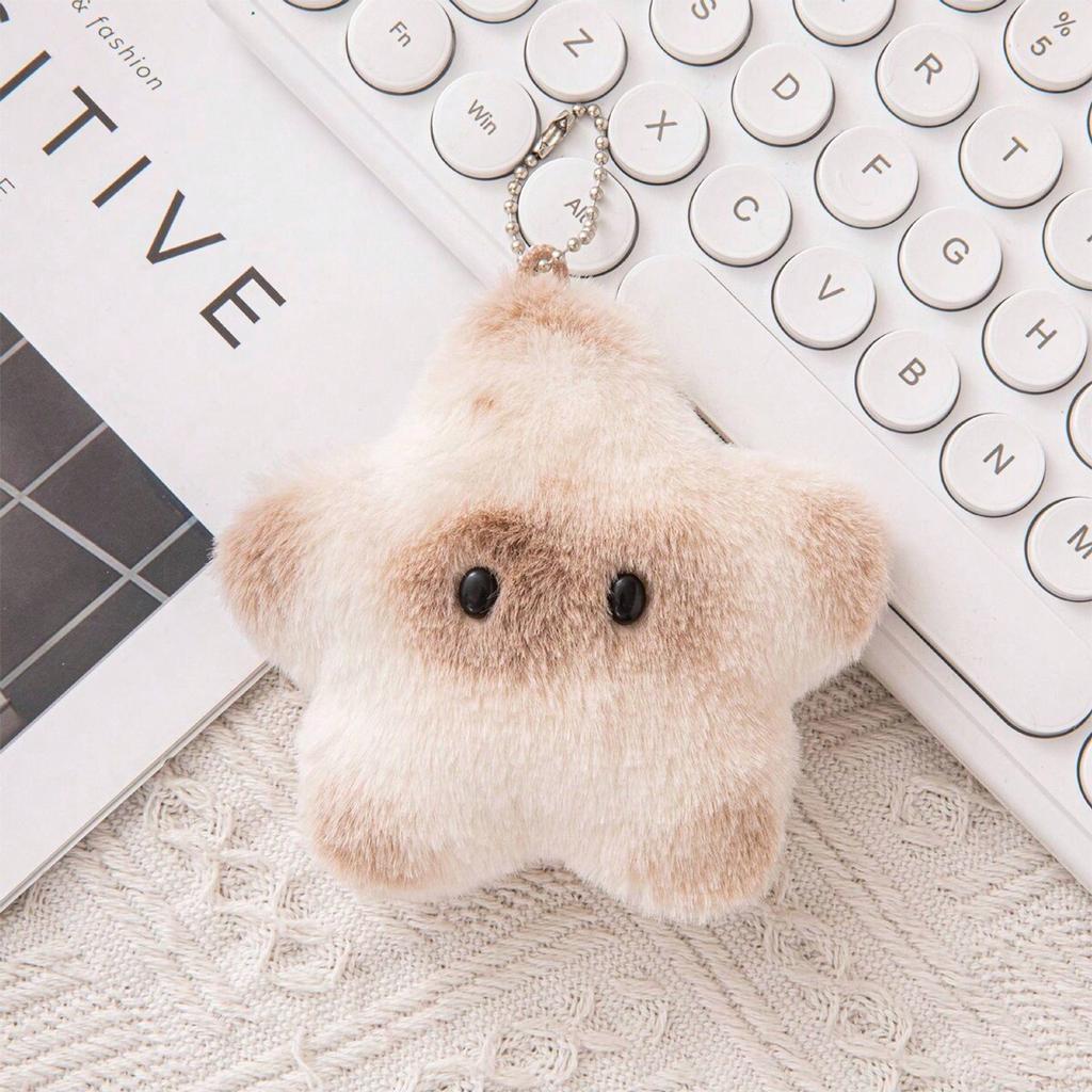 2pcs Collection Push plus Squeak Star Plushie Adorable Fidget Stress Relief Toy Cute Keychain Attachment designed for Girls
