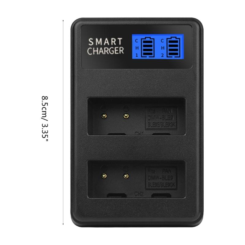 Quality Double Slot Charger with LCD Display Fast and Convenient Charging Solution for DMC GF6 GX7 GF3 GF5 GX80 BLG10