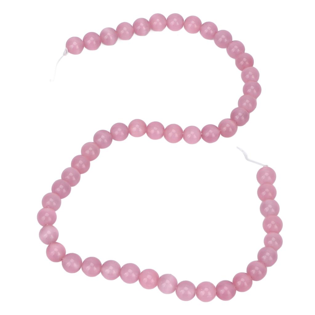 8mm Schmuck DIY Steinperle Zarte Handarbeit Halskette Armband Herstellung Runde Perlen für SchmuckgeschäftPink