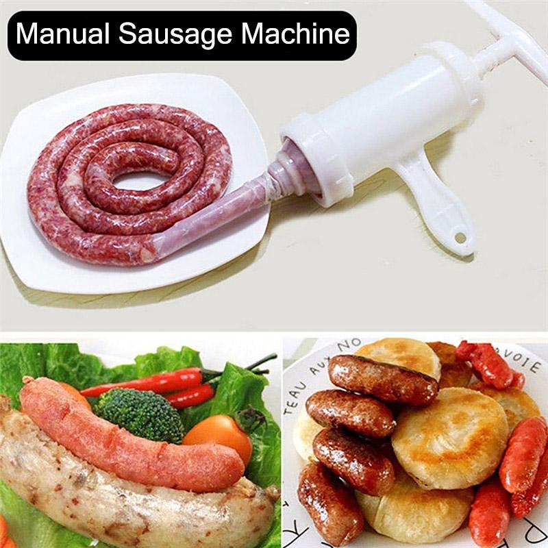 DIY Manual Sausage Stuffer Kit - Hand Operated Sausage Filler Maker for Home Made Sausages Cooking Accessories
