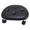 Low Rolling Stool with Wheels Ergonomic Heavy Duty Short Rolling Seat for Bedroom Living Room