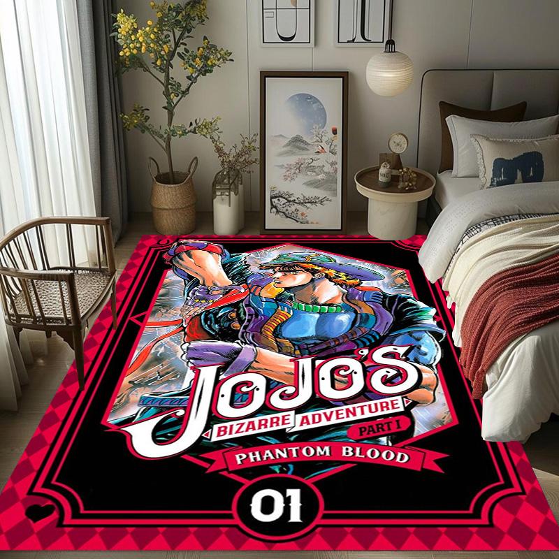 JoJo's Bizarre Adventure: Epic Characters Vibrant Art carpet Living room and bedroom mats printing Christmas gifts Fashion Art