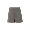 Unstoppable Solid Fleece Pleated Training Shorts Women Shorts Brown 1382764-200