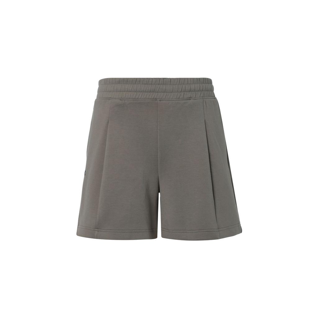 Under Armour Unstoppable Solid Fleece Pleated Training Shorts Women Shorts Brown 1382764-200