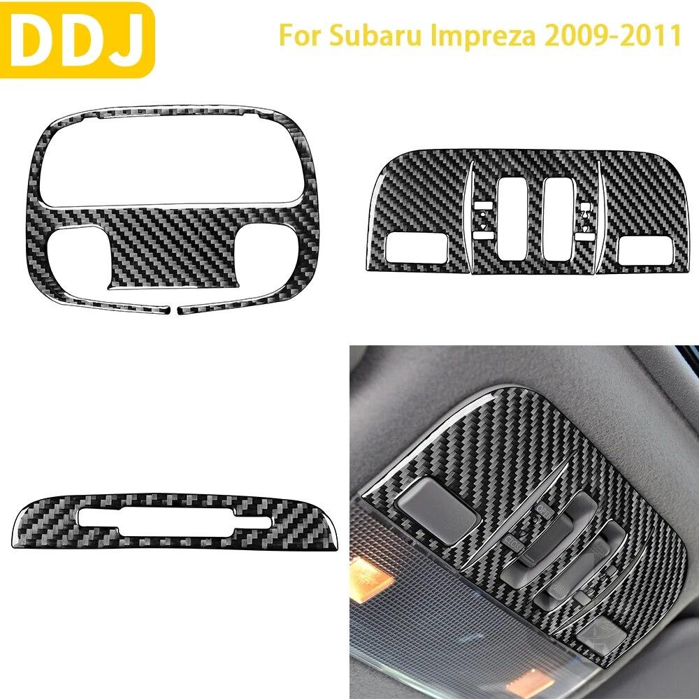 

Углеродное волокно для Subaru Impreza 2009 2010 2011 аксессуары салон автомобиля задняя передняя лампа для чтения отделка наклейка украшение