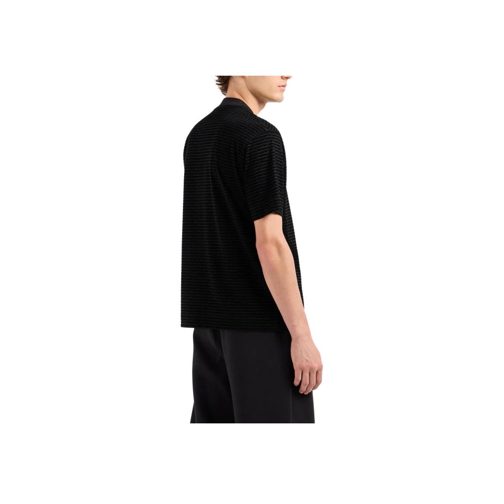Emporio Armani Ss24 Logo Print Crew Neck Short Sleeve T-Shirt Men Tops Black 6D1TD5-1JOSZ-0999