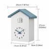 Timed Alarm Cuckoo Wall Clock Battery Powered Decorative Wall Clock Bird House Clock  Bedroom Decor