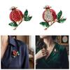 Pomegranate Enamel Fruit Brooch Elegant Fruit Lapel Pin Brooches Jewelry  Dresses Decoration