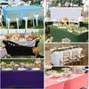 4 6 8 FT Spandex Table Cover Universal Fitted Stretch Tablecloth Rectangular Table Cloth Protector For Outdoor Birthday Wedding