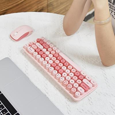 Keyboard And Mouse Sets With Excellent Color Matching Wireless Keyboard And Mouse Sets,Reliable 2.4 GHz Connectivity For PC,Laptop And More
