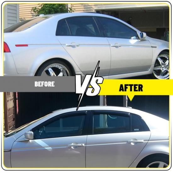 Black Window Trim Kit Pillar Posts 6PCS Door Trim FOR Acura TL 2004-2008 2005 I