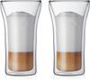 Morningplace Double-Walled Glass Tumbler, Heat-Resistant, Insulated for Hot and Cold Drinks, 400ml (Set of 2)