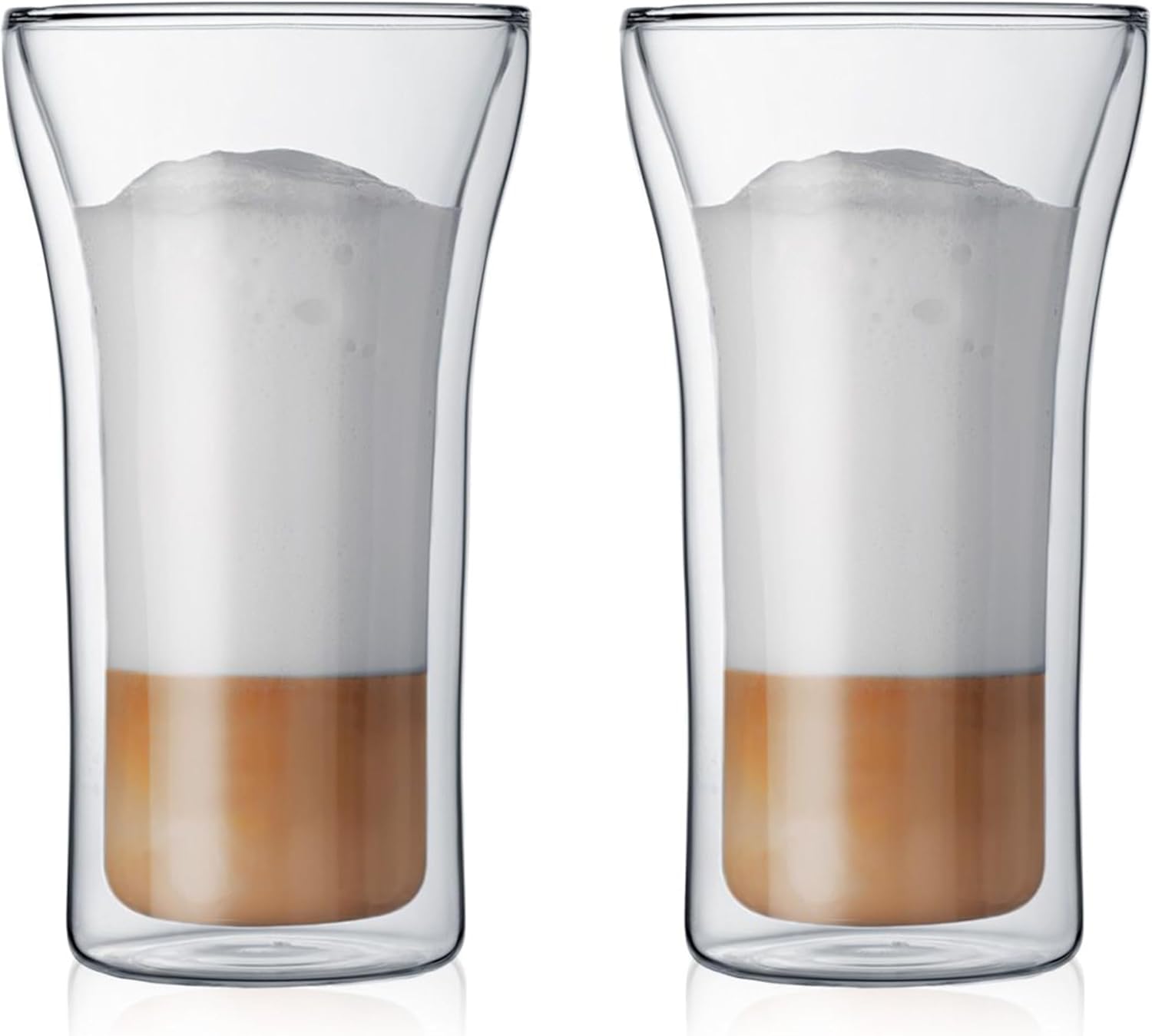 

Morningplace Double-Walled Glass Tumbler, Heat-Resistant, Insulated for Hot and Cold Drinks, 400ml (Set of 2)