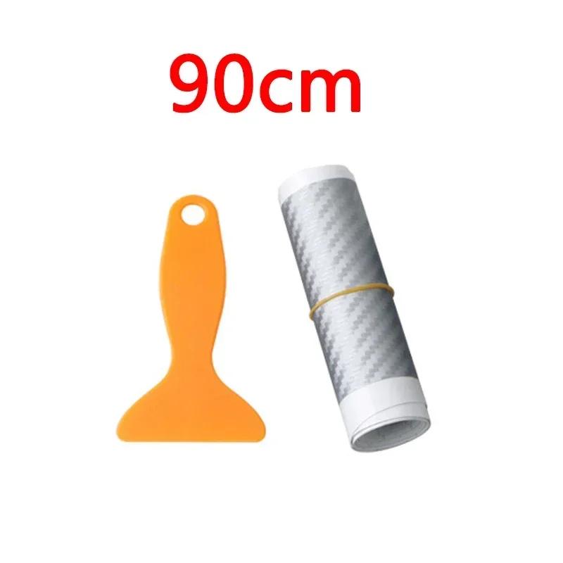 Car Anti-Scratch Sticker For Trunk PVC Carbon Fiber, Car Trunk Sticker 90/104cm Rear Bumper Protector Waterproof, Auto Accessory