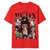 Demon Slayer Muzan Kibutsuji Anime Aufdruck T-Shirt Herren und Damen T-Shirt Herren Oberteil Sport T-Shirt Herren T-Shirt Summ