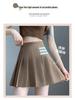 Women's Summer High Waist Pleated Mini Skirt - Striped A-Line College Style