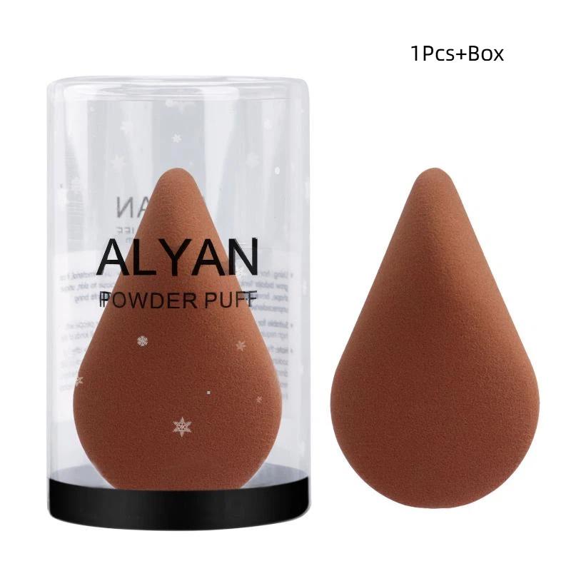 Éponges de Maquillage Détaillées Blenders Visage Pour Poudre Crème Fond de Teint Outils Cosmétiques Formés Contour Cache-Cernes Illuminant